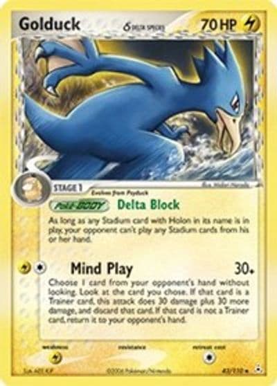 Golduck (Delta Species) Holon Phantoms Pokemon card