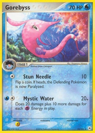 Gorebyss Hidden Legends Pokemon card