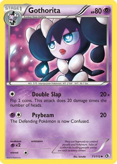 Gothorita Legendary Treasures Pokemon card