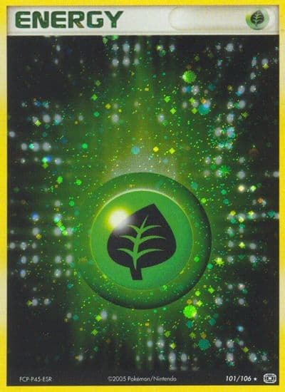 Grass Energy Emerald Pokemon card