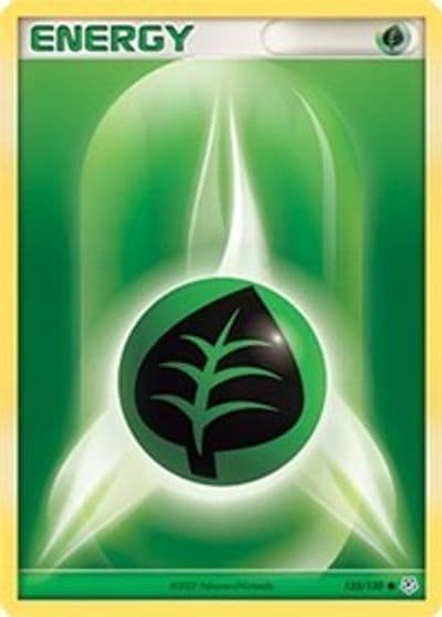 Grass Energy Diamond and Pearl Pokemon card
