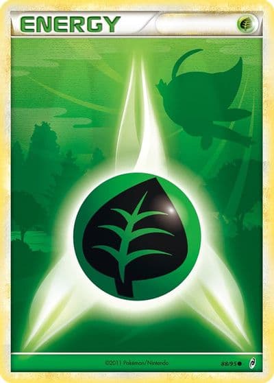 Grass Energy Call of Legends Pokemon card
