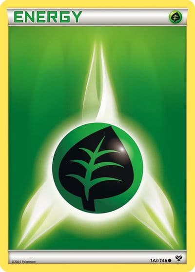 Grass Energy XY Base Set Pokemon card