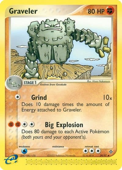Graveler Dragon Pokemon card