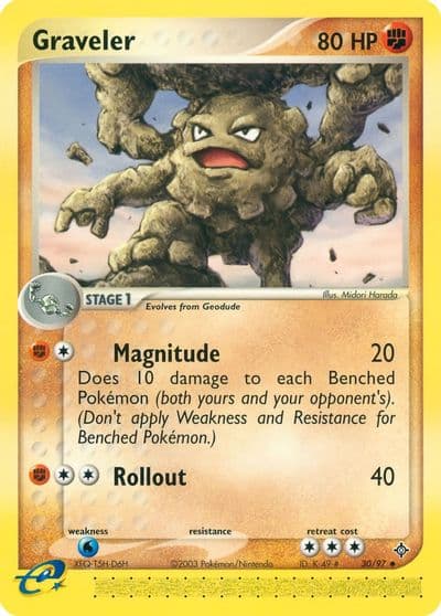 Graveler Dragon Pokemon card
