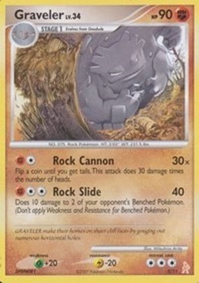Graveler DP Trainer Kit: Manaphy & Lucario Pokemon card