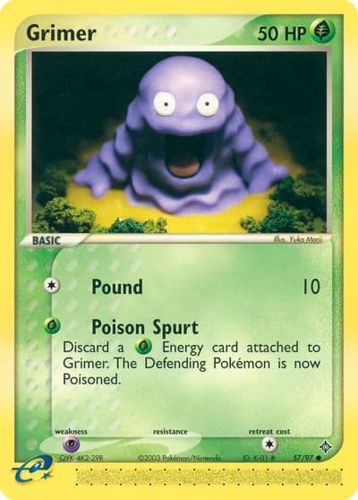 Grimer Dragon Pokemon card