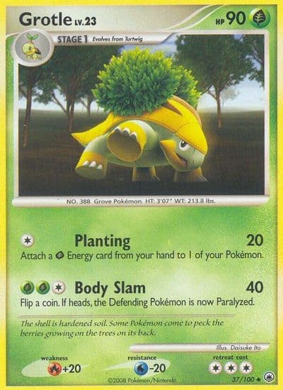 Grotle Majestic Dawn Pokemon card