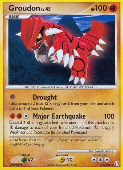Groudon Legends Awakened Pokemon card