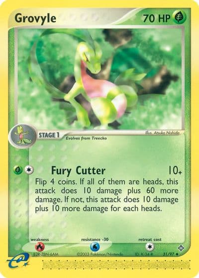 Grovyle Dragon Pokemon card