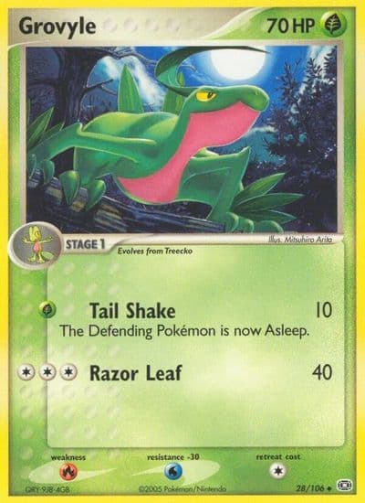 Grovyle Emerald Pokemon card