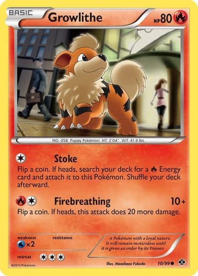 Growlithe (10) Next Destinies Pokemon card