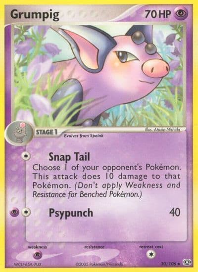 Grumpig Emerald Pokemon card