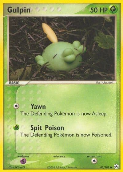 Gulpin Hidden Legends Pokemon card
