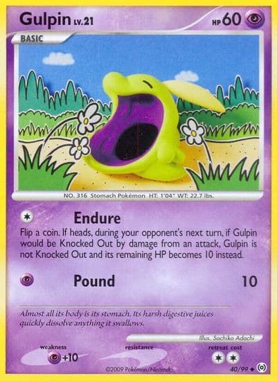 Gulpin (40) Arceus Pokemon card