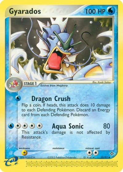 Gyarados Dragon Pokemon card