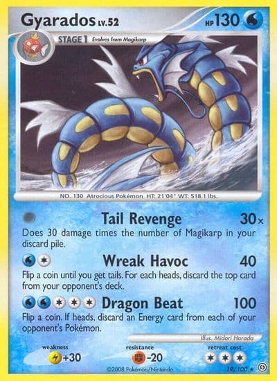 Gyarados Stormfront Pokemon card