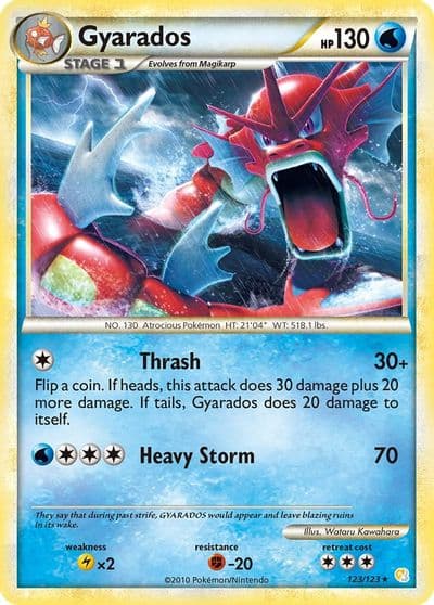 Gyarados (Red) HeartGold SoulSilver Pokemon card