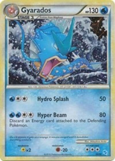 Gyarados (#30 Holo) HGSS Trainer Kit: Gyarados & Raichu Pokemon card