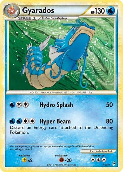 Gyarados Call of Legends Pokemon card