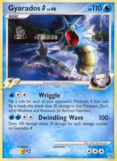 Gyarados G Platinum Pokemon card