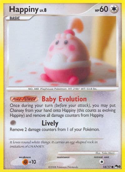 Happiny POP Series 8 Pokemon card
