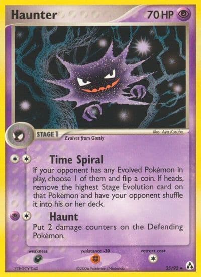 Haunter Legend Maker Pokemon card