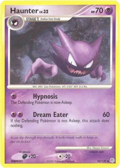Haunter Diamond and Pearl Pokemon card