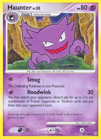 Haunter Stormfront Pokemon card