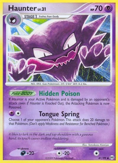 Haunter (41) Arceus Pokemon card