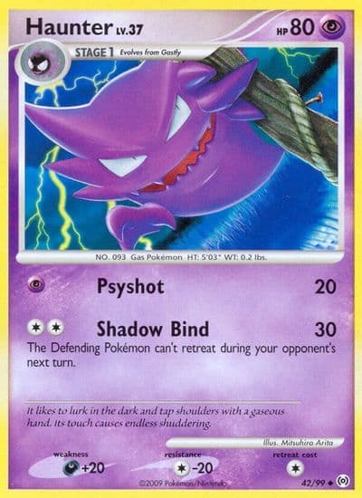 Haunter (42) Arceus Pokemon card