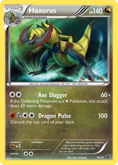 Haxorus Dragon Vault Pokemon card
