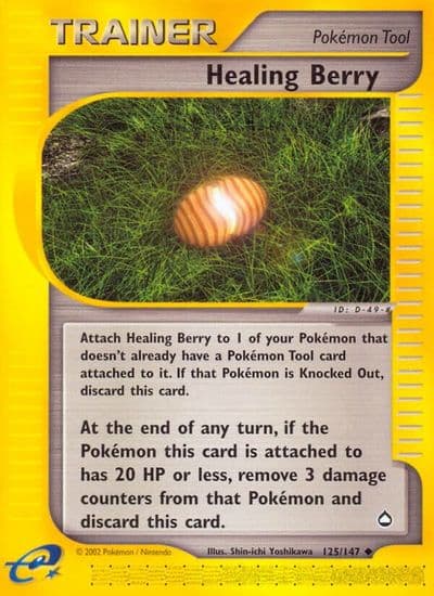 Healing Berry Aquapolis Pokemon card