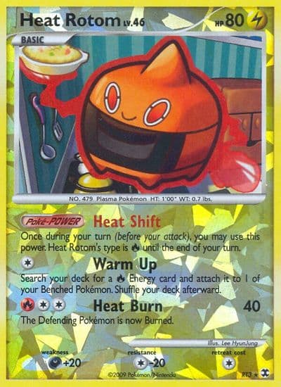 Heat Rotom Rising Rivals Pokemon card