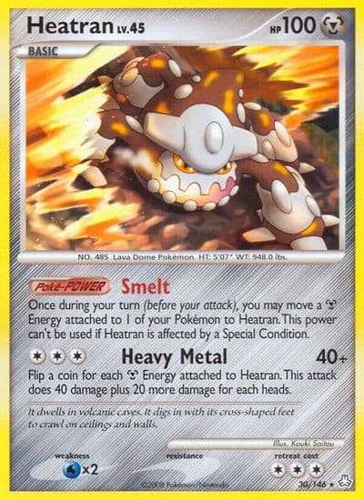 Heatran (30) Legends Awakened Pokemon card