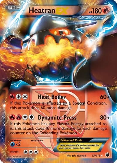 Heatran EX (Team Plasma) Plasma Freeze Pokemon card