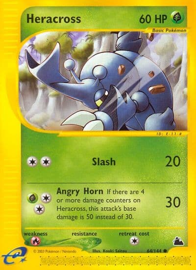 Heracross Skyridge Pokemon card