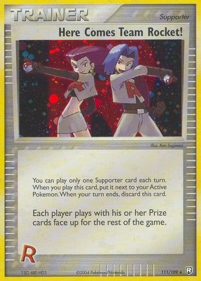 Here Comes Team Rocket! Team Rocket Returns Pokemon card
