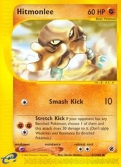 Hitmonlee Expedition Pokemon card