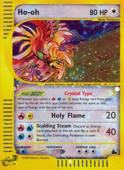 Ho-oh Skyridge Pokemon card