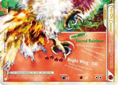 Ho-Oh Legend (Bottom) HeartGold SoulSilver Pokemon card