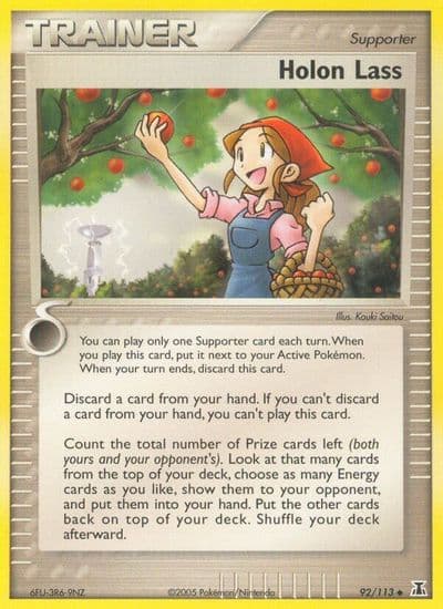 Holon Lass Delta Species Pokemon card