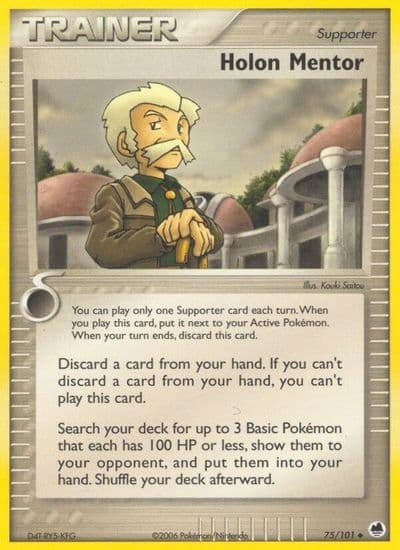 Holon Mentor Dragon Frontiers Pokemon card