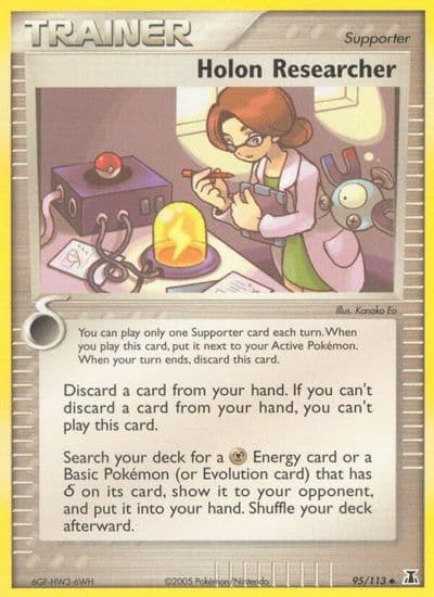 Holon Researcher Delta Species Pokemon card