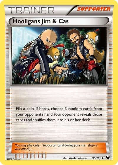 Hooligans Jim & Cas Dark Explorers Pokemon card