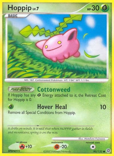 Hoppip Secret Wonders Pokemon card