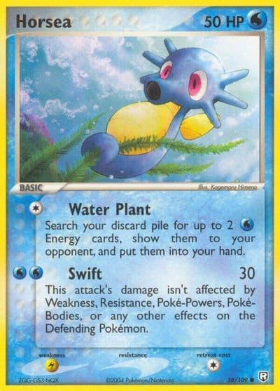 Horsea Team Rocket Returns Pokemon card