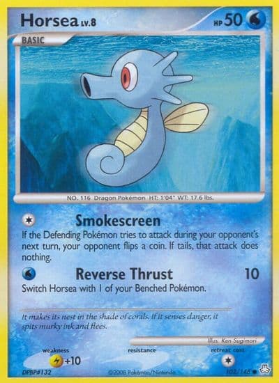 Horsea Legends Awakened Pokemon card