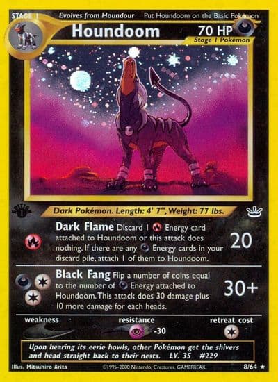 Houndoom Neo Revelation Pokemon card
