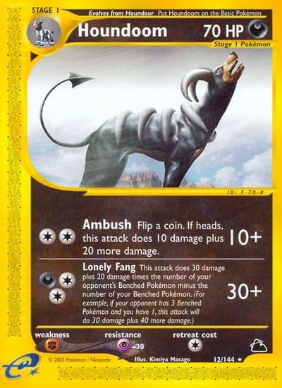 Houndoom (12) Skyridge Pokemon card